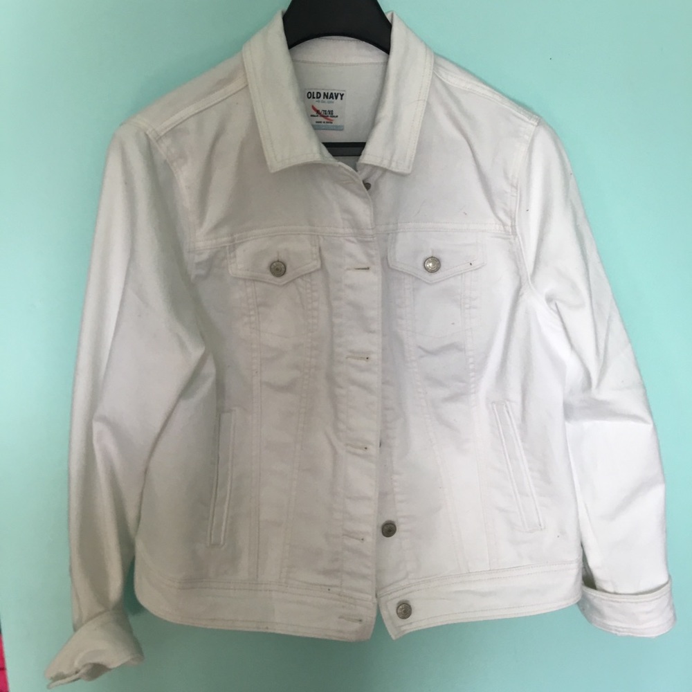 White old Navy Jean jacket